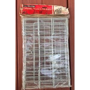 Vintage Sears Bike Shop Collapsible Bicycle Saddle Basket NOS New Sealed 48471